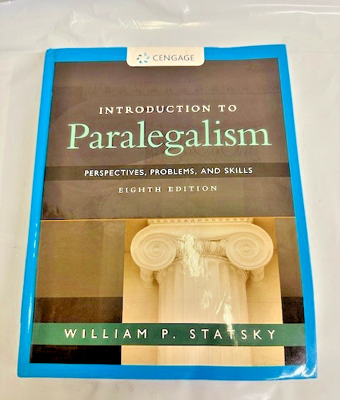 Introduction to Paralegalism Eighth Ed Hardcover, by Statsky William P.
