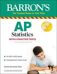 AP Statistics: With 6 Practice Tests (Barron’s Test Prep) – paperback Sterns…