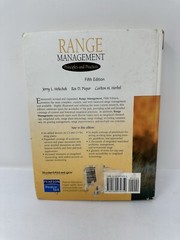 Range Management Principles and Practices by Holechek and Pieper
