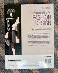 Patternmaking Fashion Design Helen Joseph Armstrong 5th Fifth Ed. Pattern Making