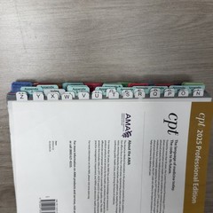 CPT 2025 Professional Edition AMA American Medical Association Tabs