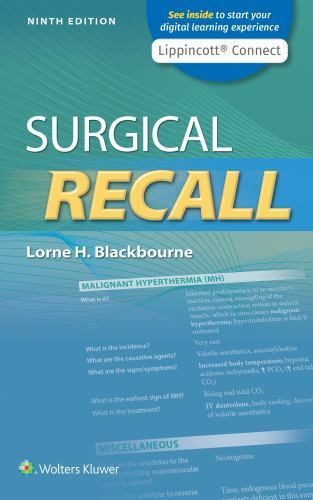 Surgical Recall, Blackbourne, Lorne H., M.D. Book