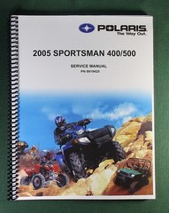 2005 Polaris Sportsman 400 / 500 Service Manual: 312 Pages & Protective Covers
