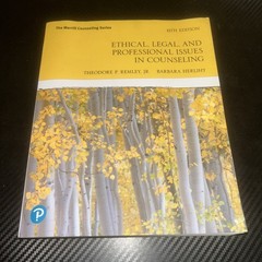 Ethical Legal and Professional Issues in Counseling by Barbara Herlihy 6th Ed.