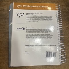 CPT Professional 2025 by American Medical Association (2024, Spiral) LIKE NEW