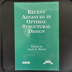 Recent Advances in Optimal Structural Design by Scott A. Burns (2002, Trade…
