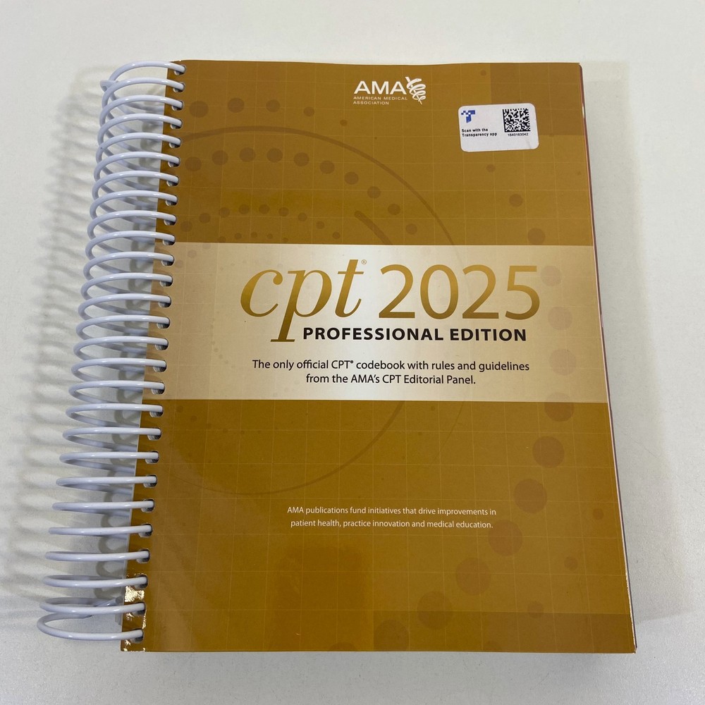 CPT 2025 Professional Edition American Medical Association 2024 Spiral Bound VGC