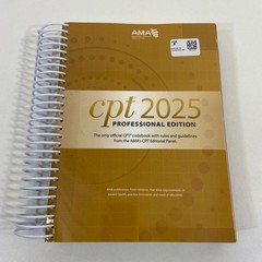 CPT 2025 Professional Edition American Medical Association 2024 Spiral Bound VGC