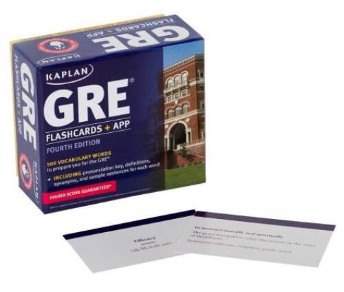 GRE Vocabulary Flashcards + App (Kaplan Test Prep) – Cards – VERY GOOD