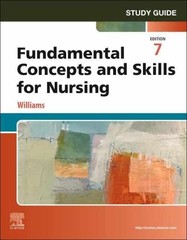 Study Guide for Fundamental Concepts – Paperback, by Williams MSN RN – Very Good