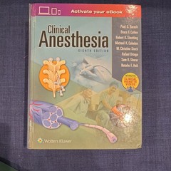 Clinical Anesthesia 8th Ed by Barash (Hardcover/eBook, Wolters Kluwer, Videos)