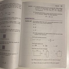 Saxon Math 8/7: Homeschool Student Text, 100 Pages Writing & 30 Printing Error.