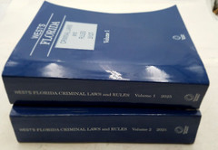 West’s Florida Criminal Laws and Rules, 2025 ed. 2 Volume set