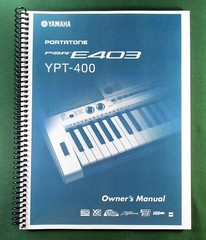 Yamaha PSR-E403 Instruction Manual: 126 Pages & Protective Covers!