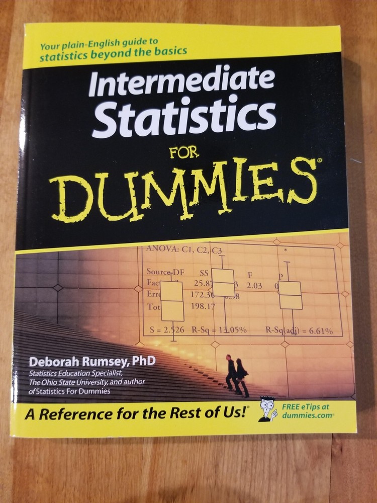 Intermediate Statistics For Dummies – Paperback – VERY GOOD