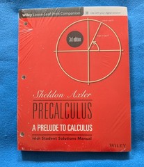 SEALED! Precalculus : A Prelude to Calculus, Paperback by Sheldon Axler
