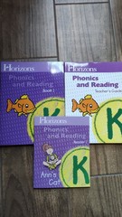 Horizons Phonics & Reading Book 1, Teacher Guide And Unused Student Book Grade K