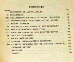 1933 Plane Trigonometry by William L. Hart, Ph.D. H/C 310 pages