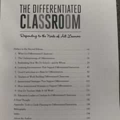 THE DIFFERENTIATED CLASSROOM by Carol Ann Tomlinson, 2014 2nd Ed., ASCD