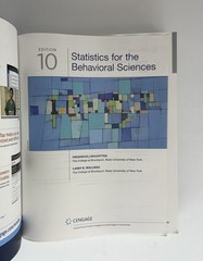 Statistics for the Behavioral Sciences by Gravetter, Wallnau, Paperback