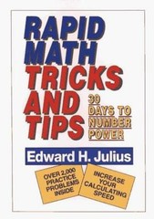 Rapid Math Tricks and Tips : 30 Days to Number Power by Edward H Julius,1992 PB