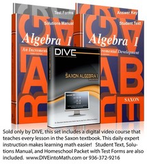 Saxon Algebra 1: An Incremental Approach (Homeschool Kit with Textbook, Solu…
