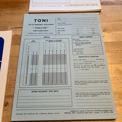 Test Of Nonverbal Intelligence (TONI) In Box, Set/Kit Measure Cognitive Ability