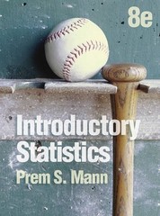 INTRODUCTORY STATISTICS By Prem S. Mann – Hardcover **Mint Condition**