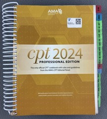 CPT Professional Edition Spinal Binding Illustrated Textbook 2024