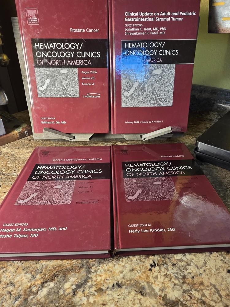 Hematology Oncology Clinics North America Lot 4 Cancer Medical Books 2004-2009