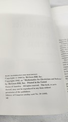 Hardcover; Basic Mathematics For Electronics, by Nelson M. Cooke 1960
