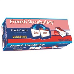 French Vocabulary Flash Cards (1000 Cards): A Quickstudy Reference Tool (Cards)