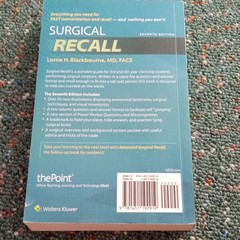 Surgical Recall 7th Edition Paperback Textbook by Lorne H. Blackbourne