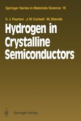 Hydrogen in Crystalline Semiconductors by Michael Stavola (English) Paperback Bo