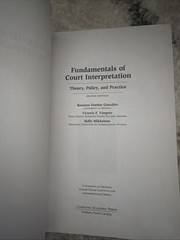 Fundamentals Of Court Interpretation Theory,Policy,Practice Second Edition 2012